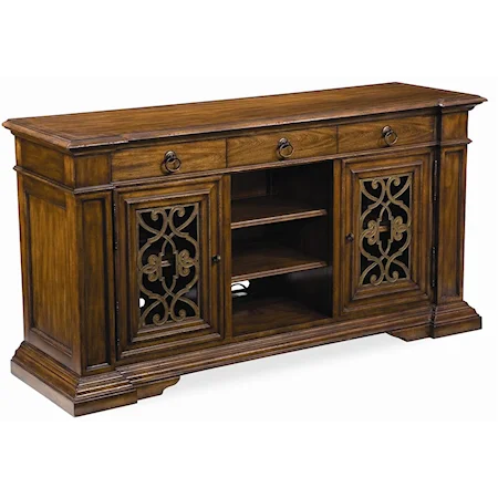 Three Drawer Media Console